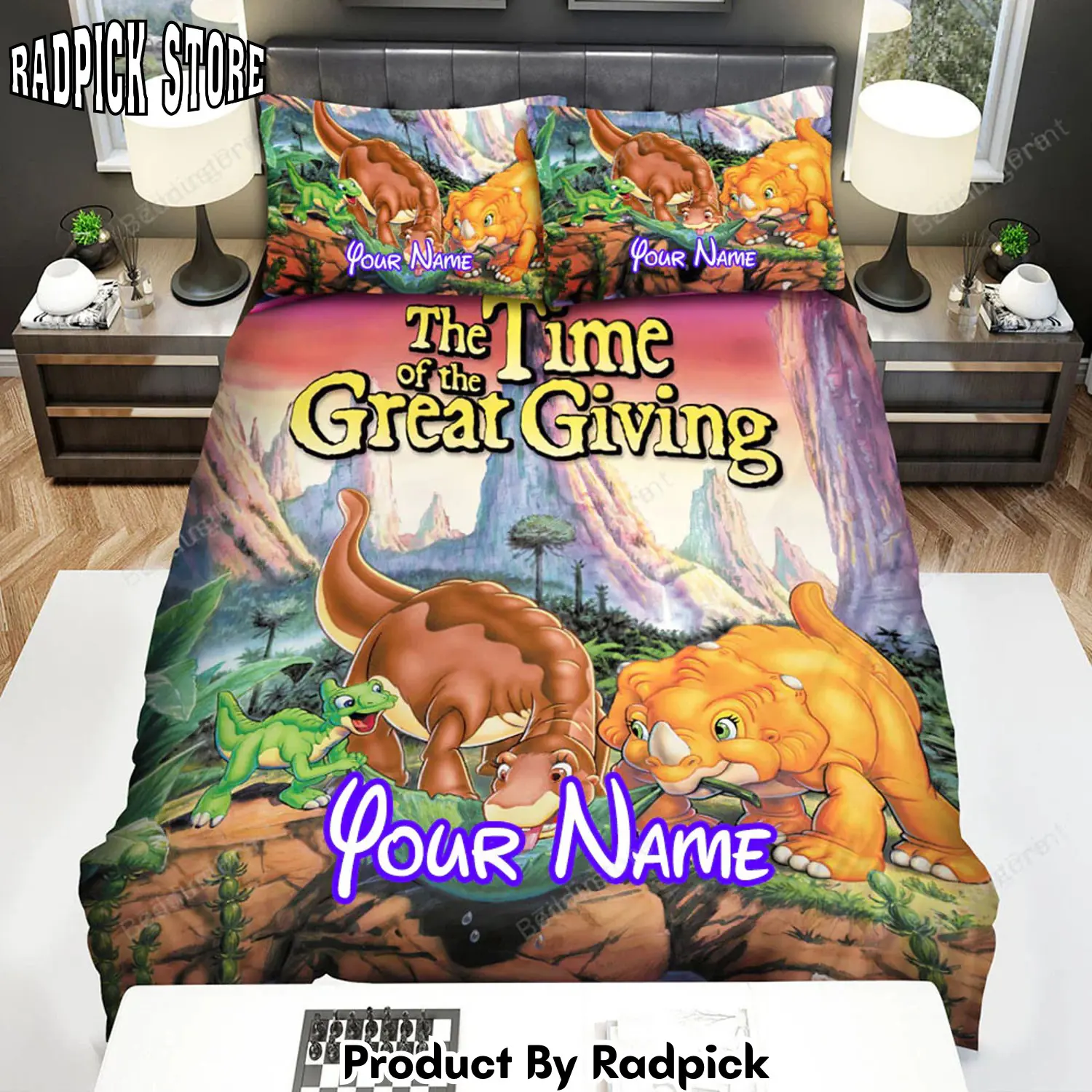 Radpick the land before time movie great giving bed sheets duvet cover personalized name bedding sets rp3271154